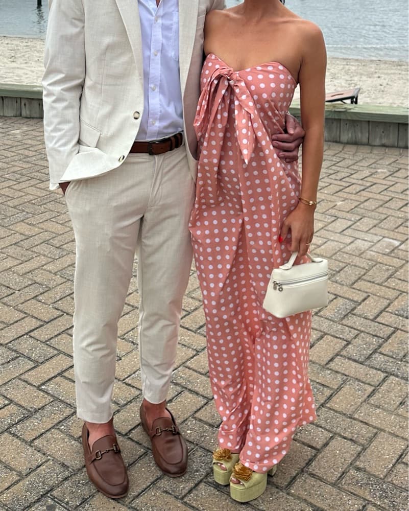 Caroline Constas Polka Dot Maxi Dress - Image 1