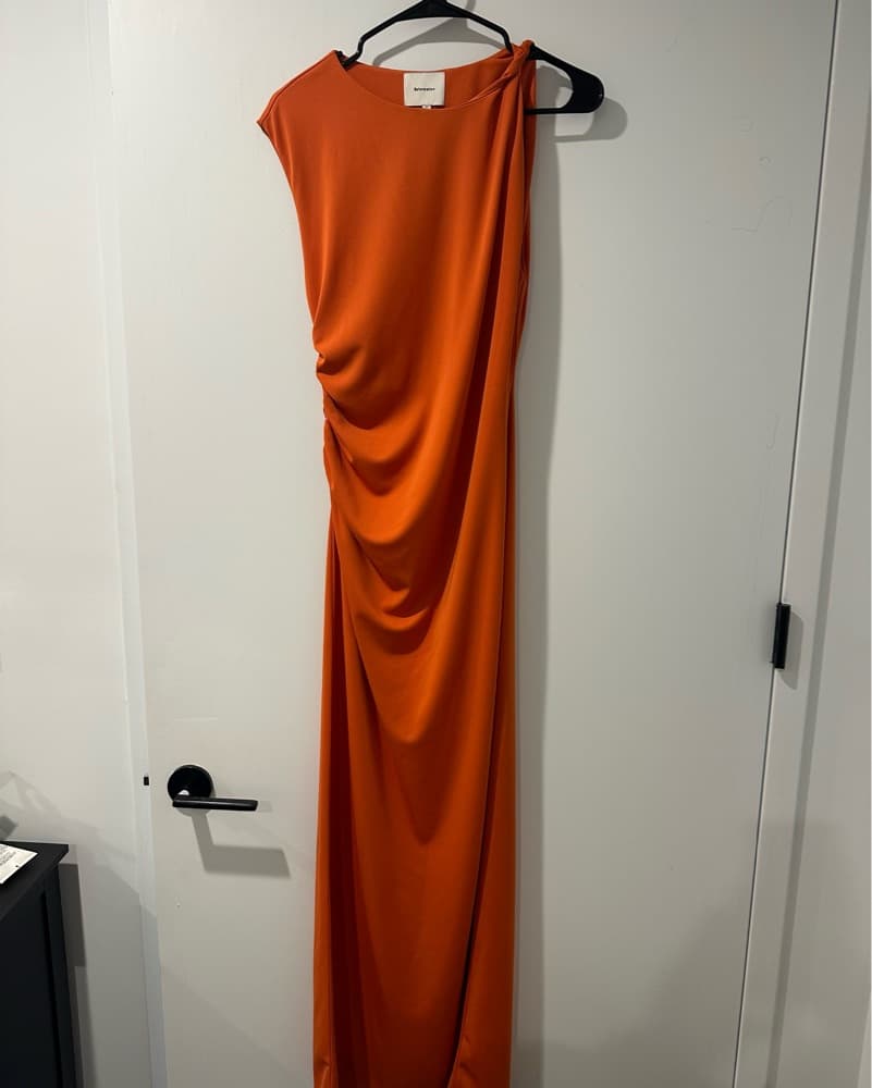 Orange Reformation Dress - Image 3