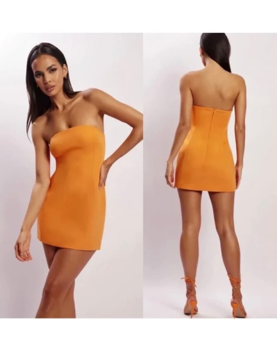 Orange Meshki Mini Dress  - Image 2