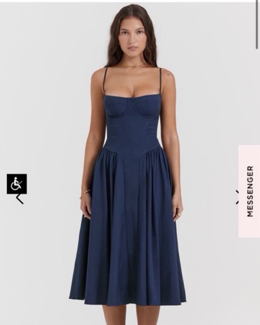 House Of CB Samaria Navy Dress Small  - Image 5