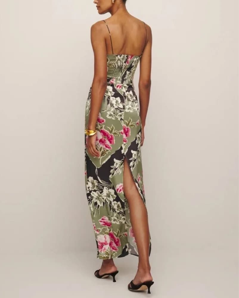 Reformation Frankie Silk Dress - Image 2