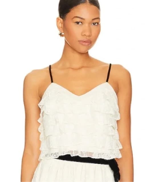 Loveshackfancy Malt Lace Cropped tank  - Image 1