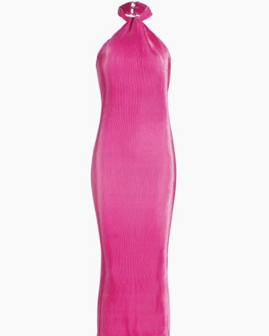 L’idee Pink Turlington Satin Midi Dress - Image 1