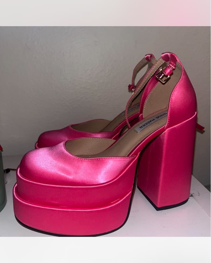 Hot Pink Barbie Platforms - Image 1