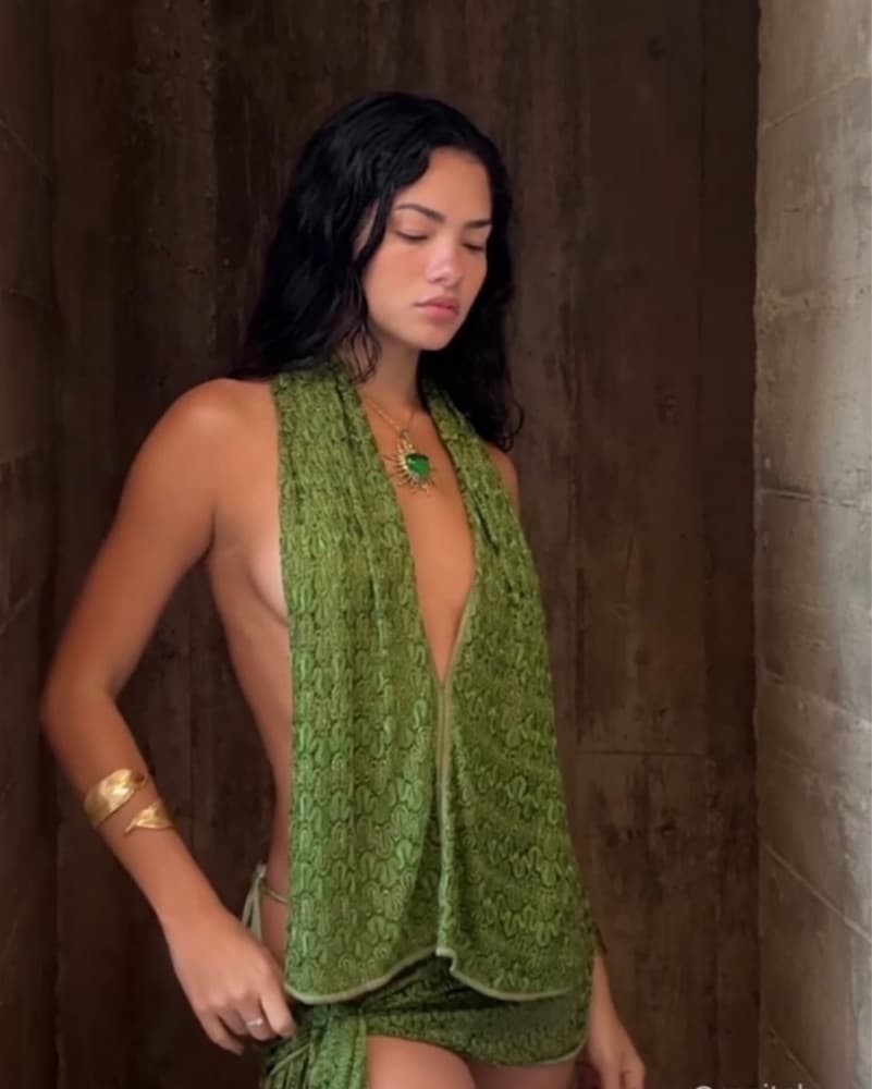 Cactus Knit Scarf Set - Image 4