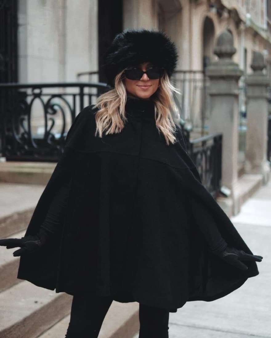 Black Fuzzy Hat - Image 1