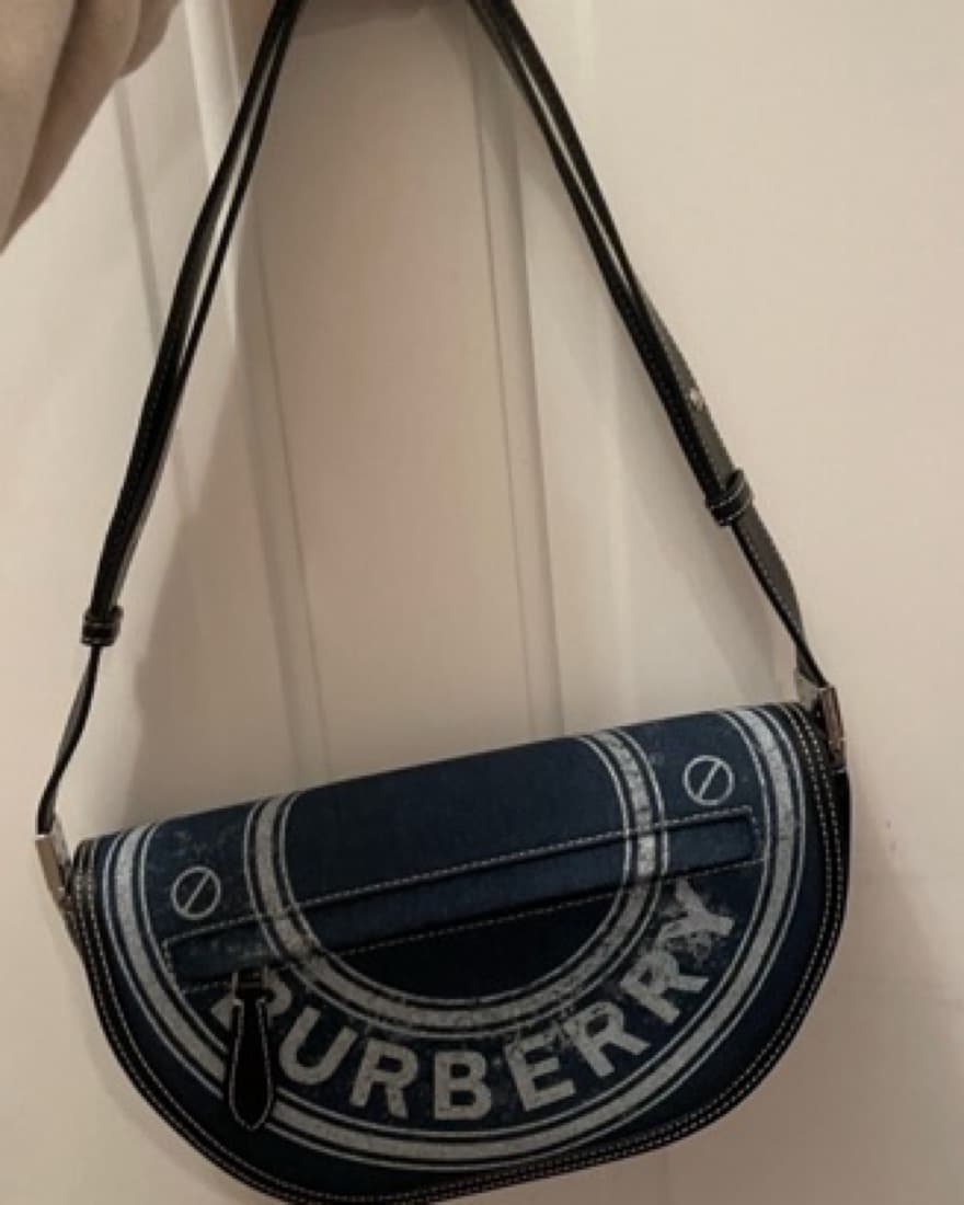 Burberry Denim Shoulder Bag - Image 2