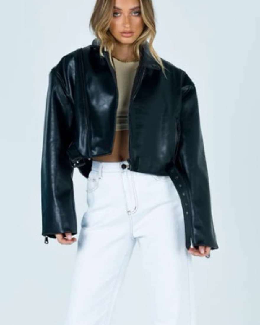 Princess Polly Leather Jacket  - Image 3