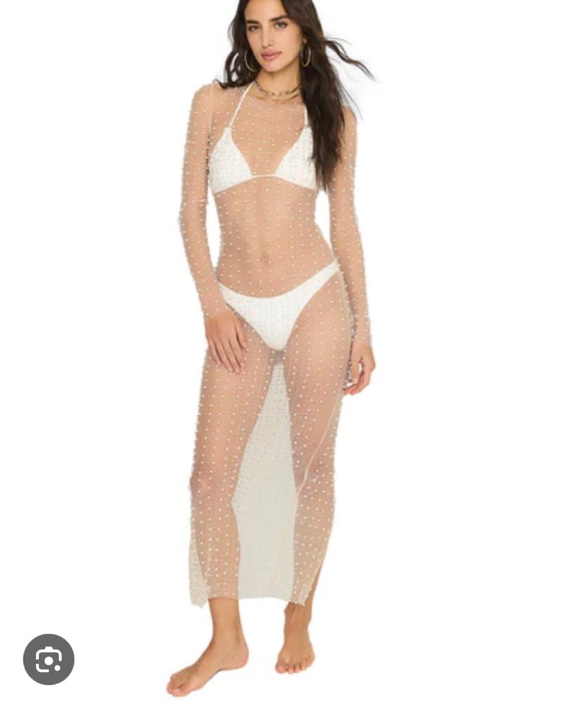 Sheet Pearl/Crystal Cover Up - Image 1