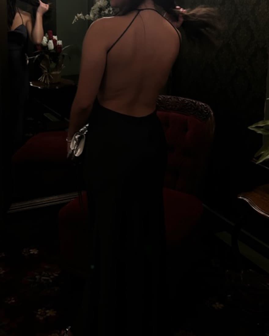 Zara Open Back Dress - Image 2