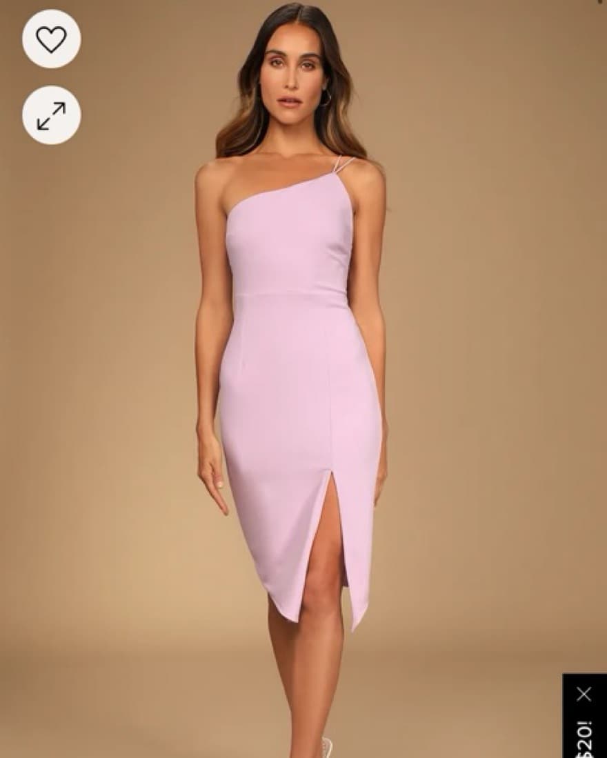 Lulus Lilac Midi Dress - Image 1