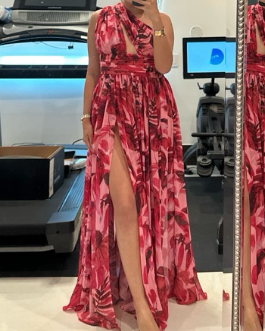 Vibrant Floral Maxi Dress - Image 1