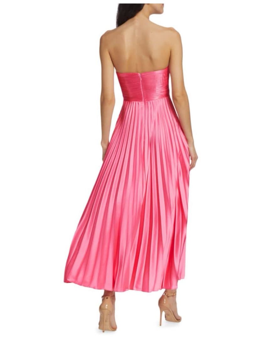 AMUR Kin Strapless Pleated Gown - Image 3