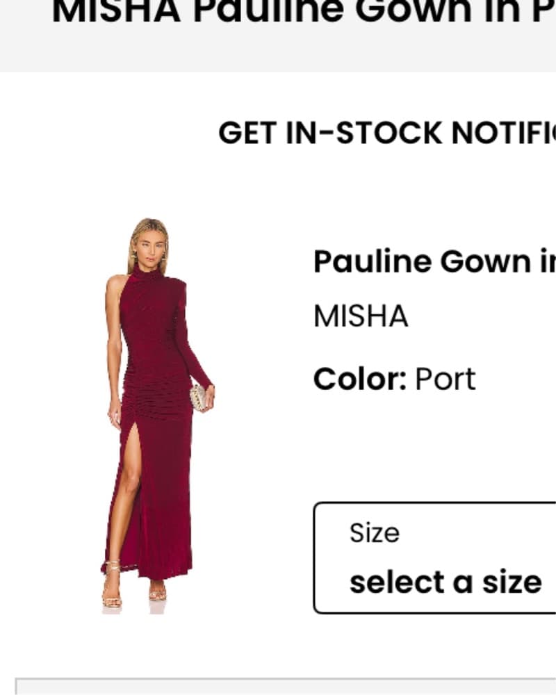 One Shoulder Long Sleeve Misa Gown - Image 3