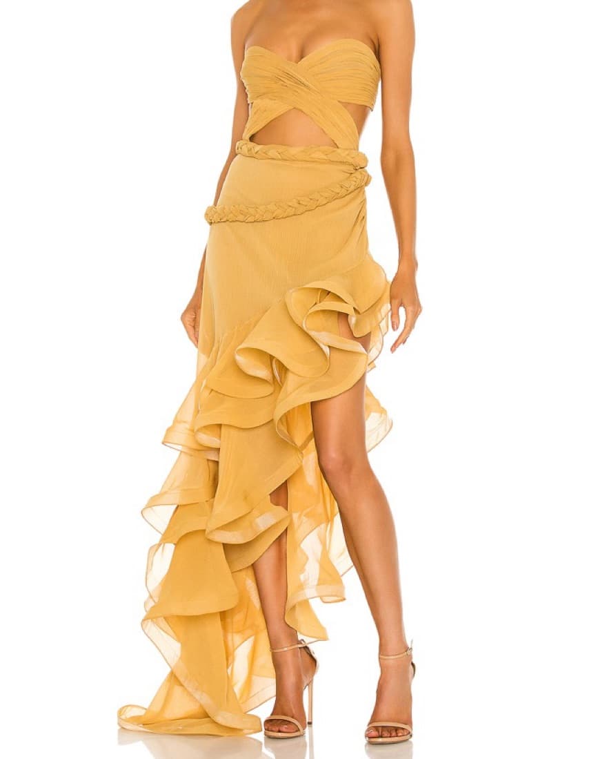 BRONX AND BANCO yellow Jina Gown - Image 3