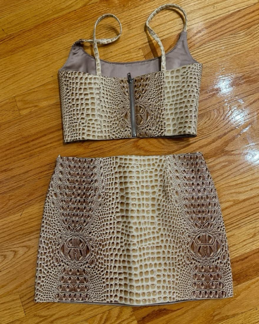 Mia vesper Leather croc Matching Set  - Image 6