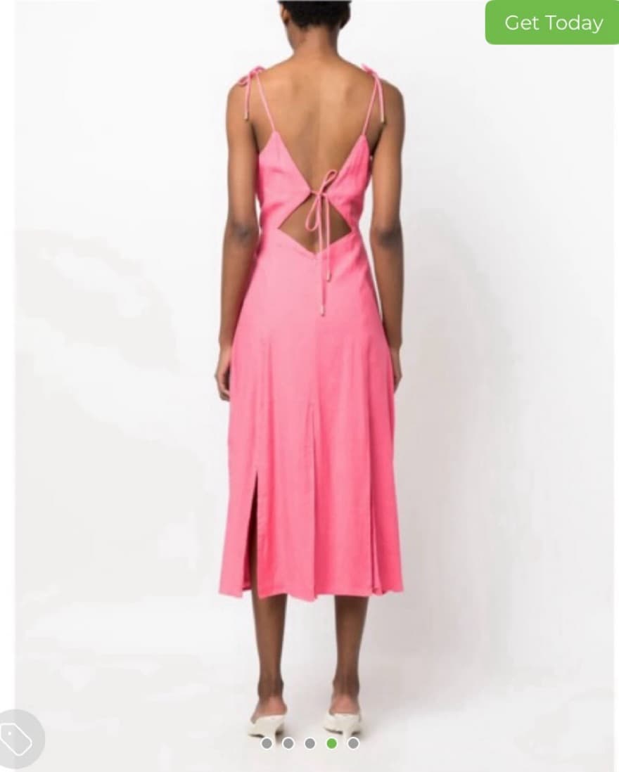 Cult Gaia Liv Pink Cutout Midi Dress - Image 4
