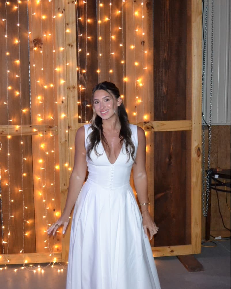 Meshki Keely White Midi Dress - Image 4