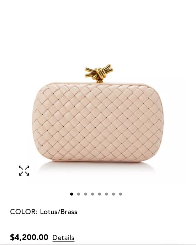 Bottega Knot Intrecciato Leather Clutch - Image 1