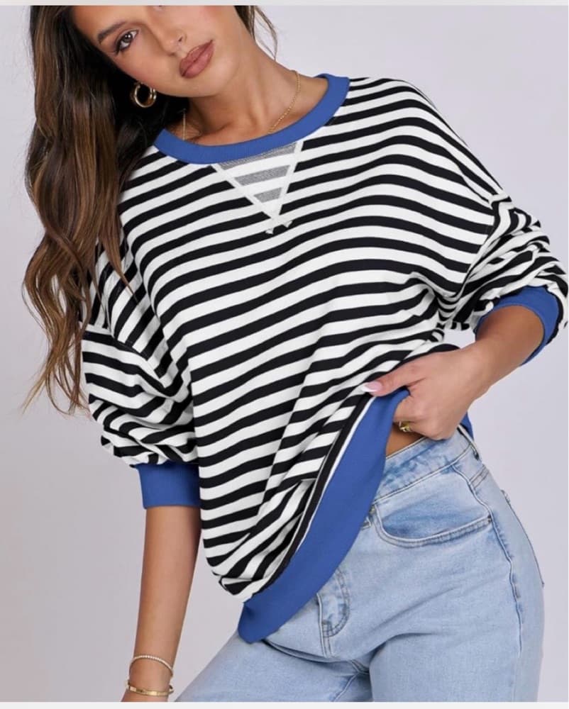 Free People Dupe Striped Sweater - Image 4