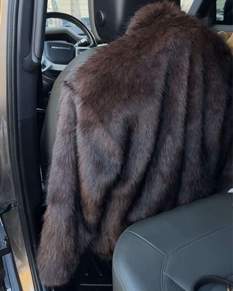 Brown Faux Fur Coat - Image 2