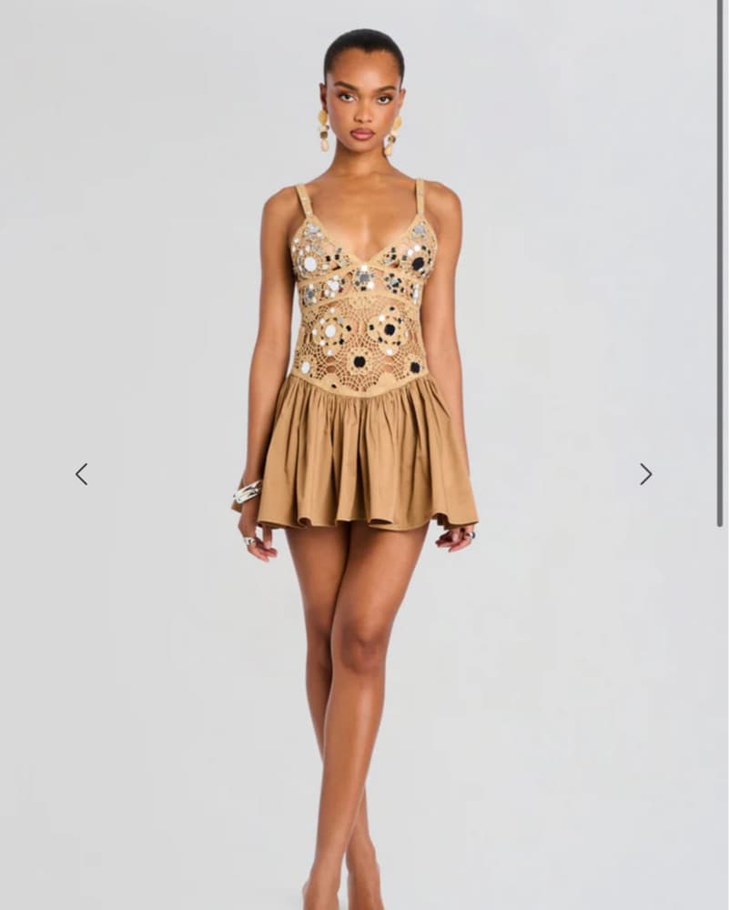 Retrofete Thelma Crotchet Dress - Image 1