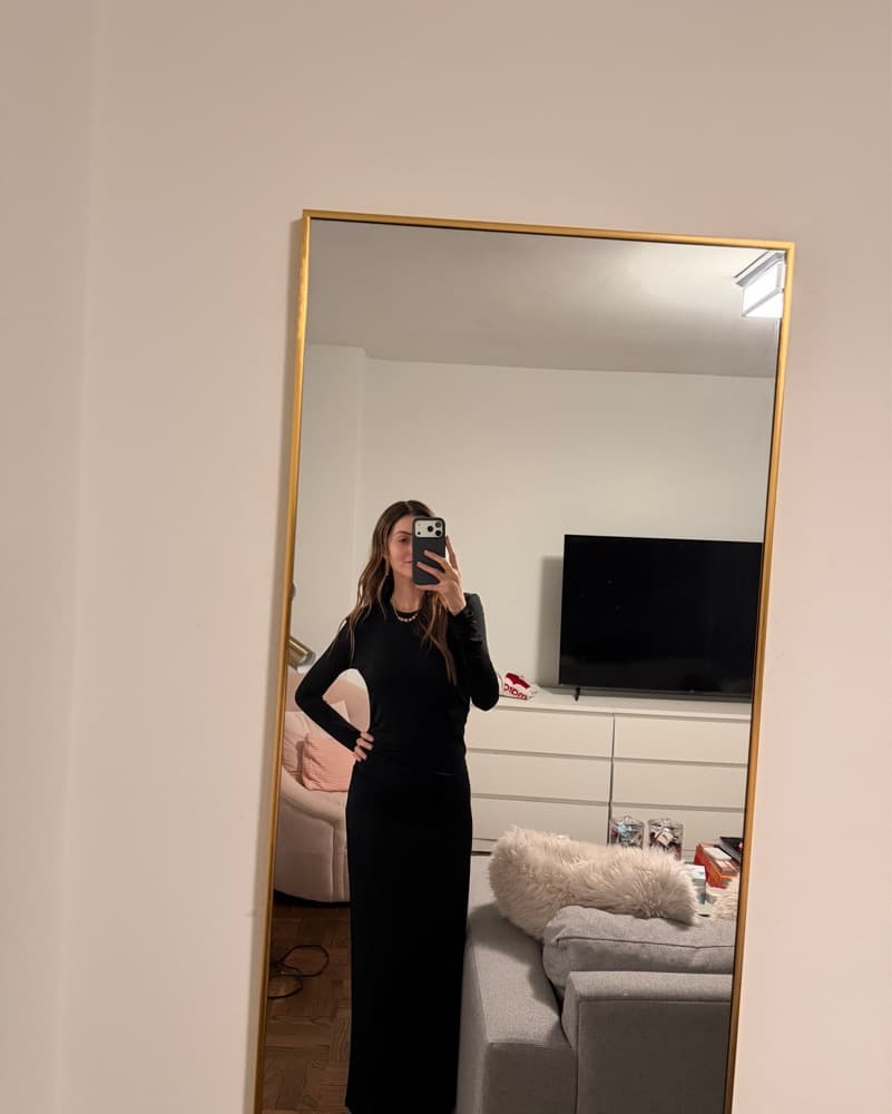 Tove LOngBLack Long Sleeve Ruched Dress  - Image 3