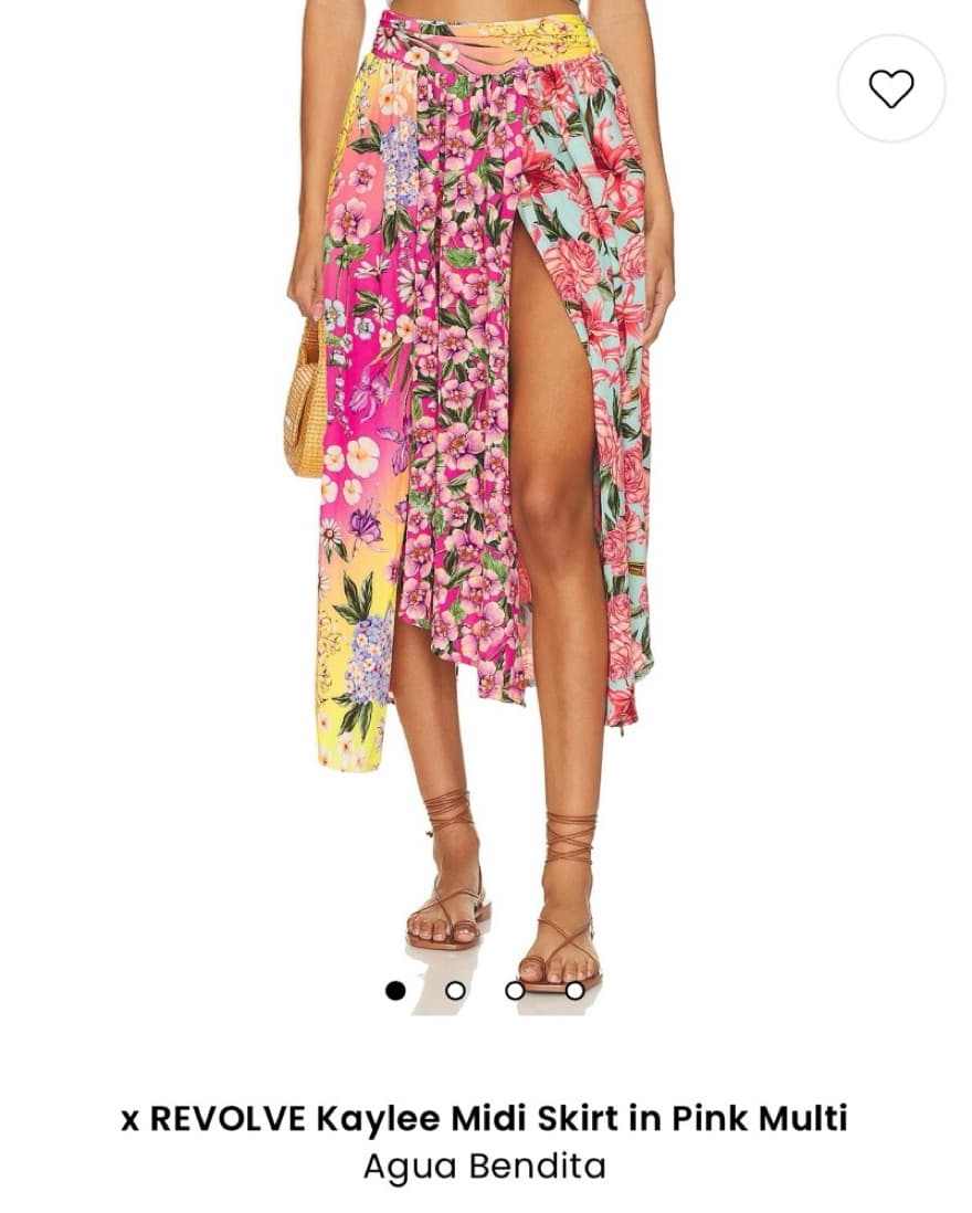 Revolve Kaylee Midi Skirt In Pink Multi - Image 3