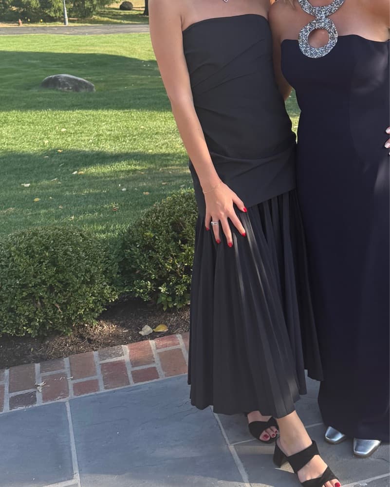 A.L.C Black Strapless Dress - Image 2