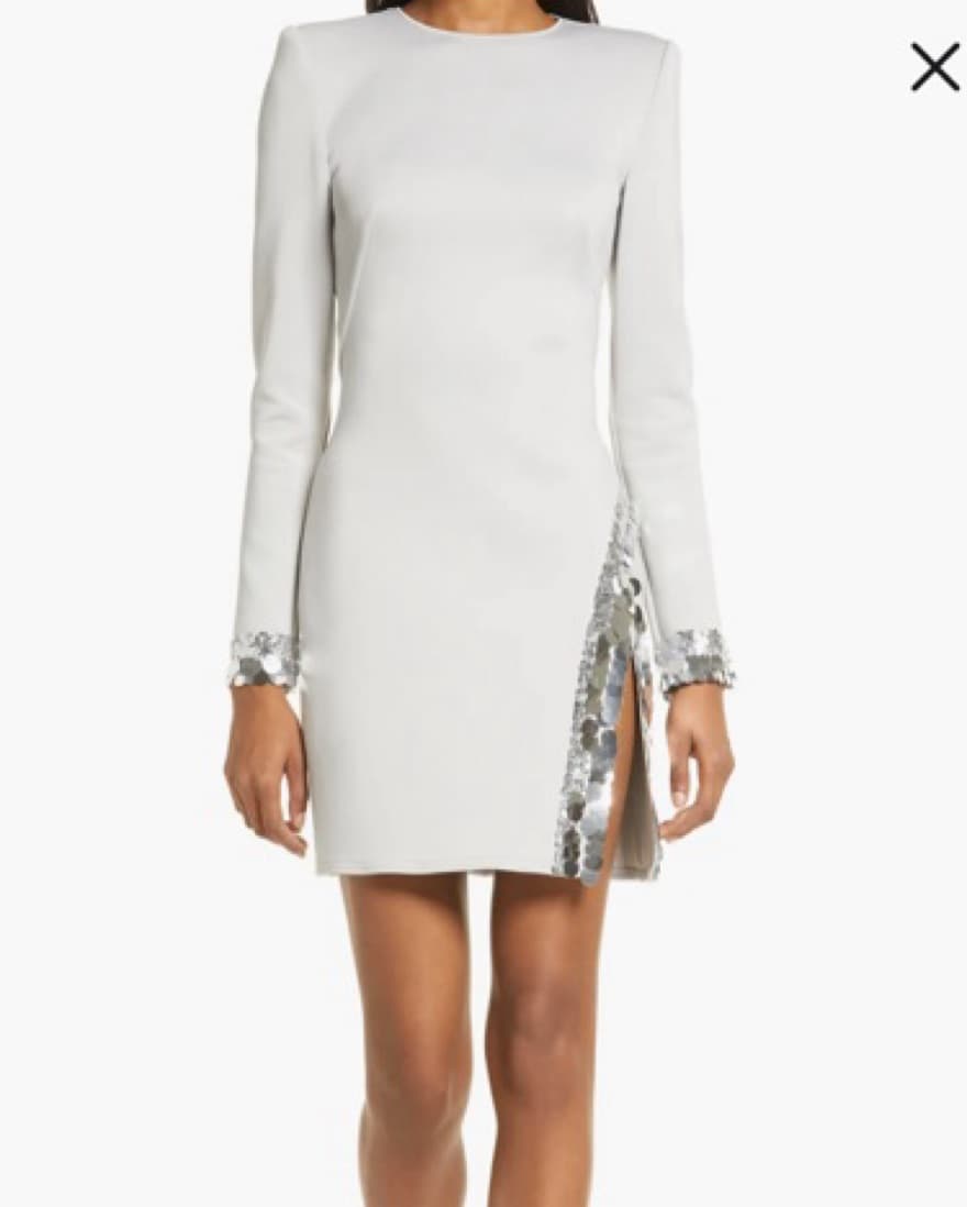 Sho Mini Dress With Sequin Cuffs - Image 1