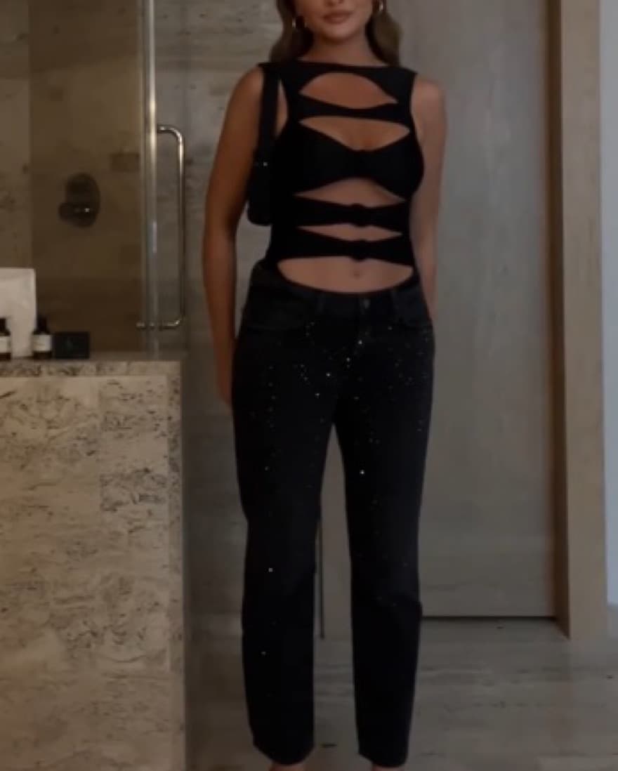 NYE FULL SET Sparkle Jeans & Bodysuit - Image 2