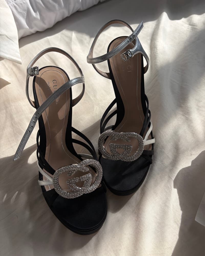 Glamorous Gucci Embellished Heels - Image 1