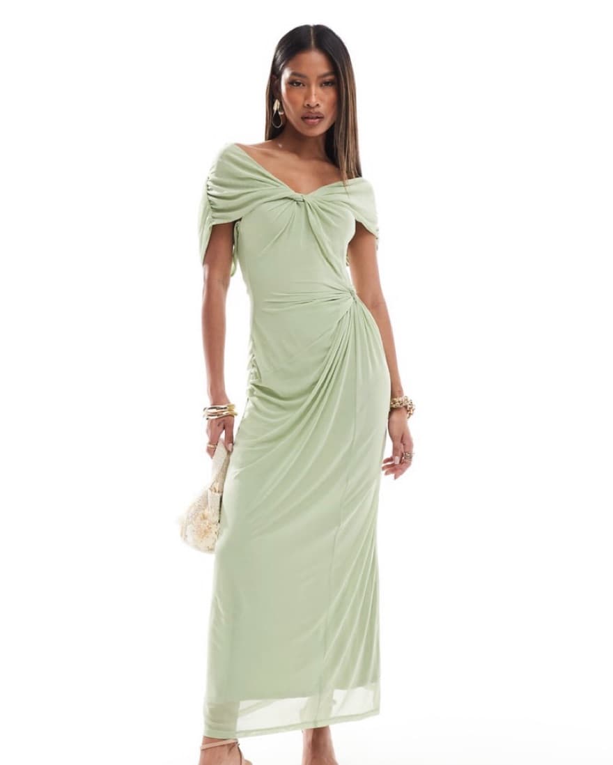 Sage Green Formal Dress - Image 1