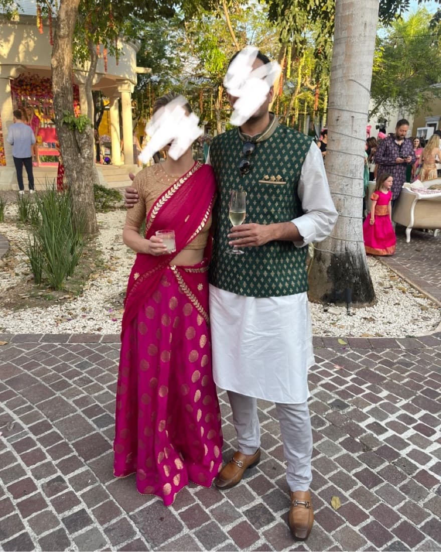 Magenta Indian Lehenga  - Image 1