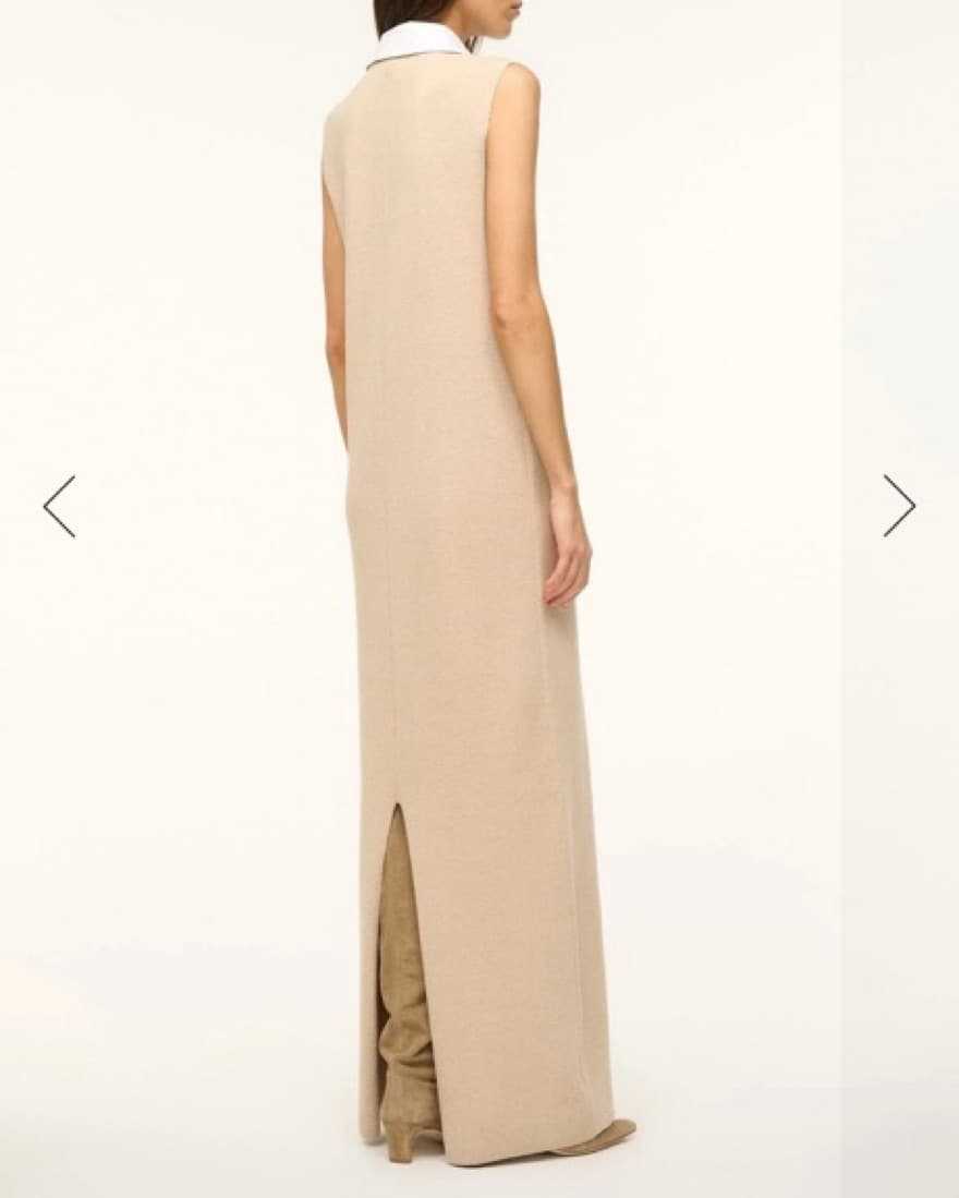 Staud Leslie Dress Camel - Image 3