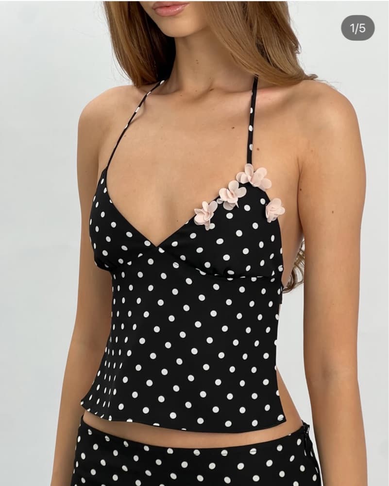 Fenity Polka Dot Top And Skirt  - Image 3