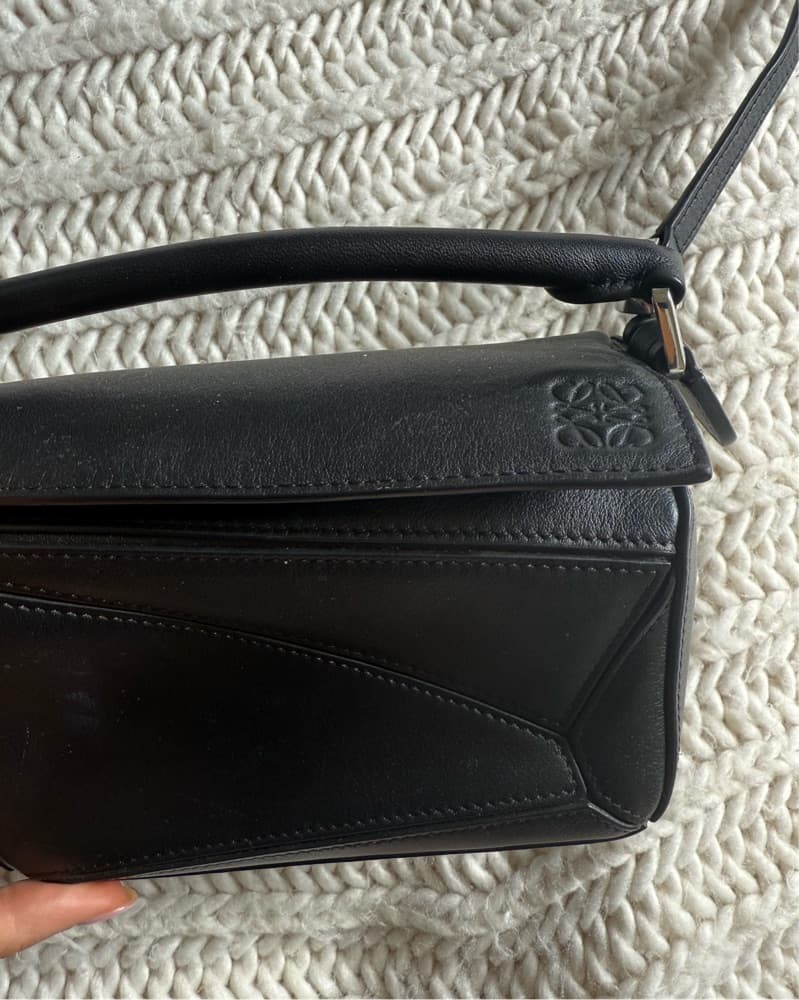 Loewe Mini Puzzle Bag In Black - Image 4