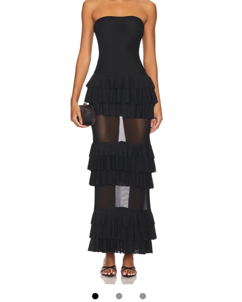 Lorenza Maxi Dress in Black - Image 1