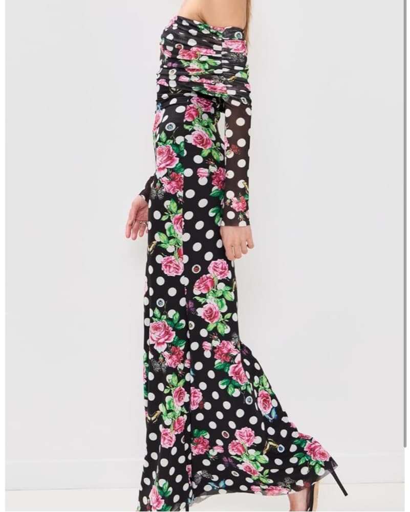 Afrm Polka Dot Maxi Dress - Image 3