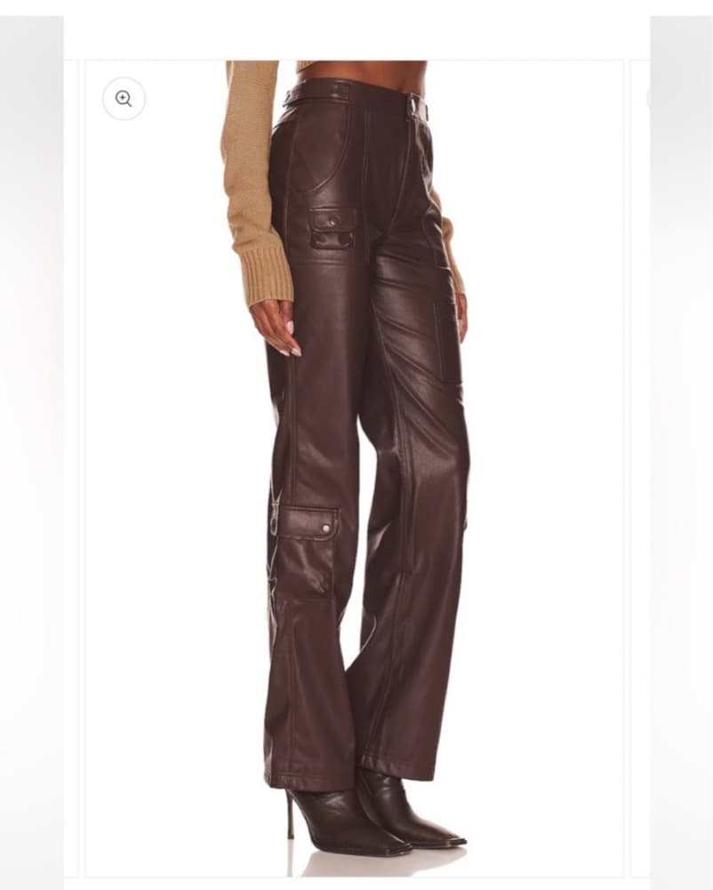 LPA germano Faux Leather Cargo Pant  - Image 2