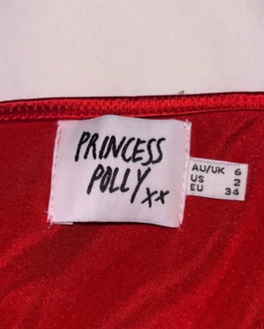 Vibrant Red Princess Polly Bodysuit - Image 3
