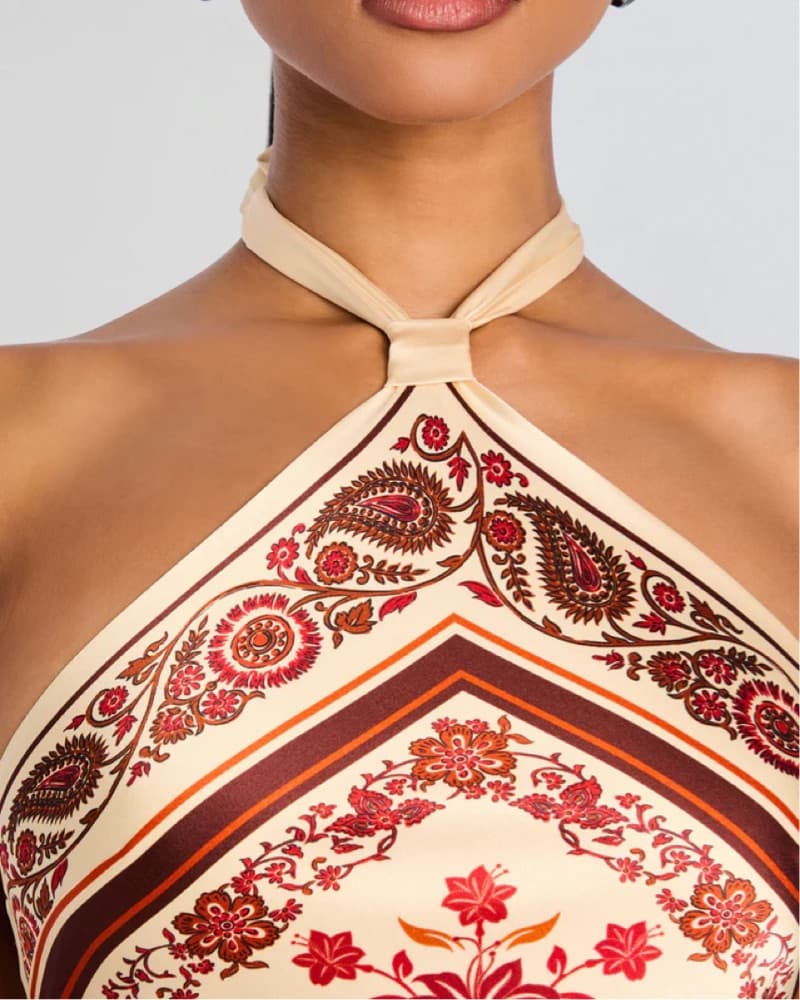 Retrofete Adelaide Silk Mini Dress - Image 3