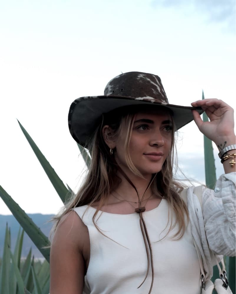Cow Print Cowboy Hat - Image 1