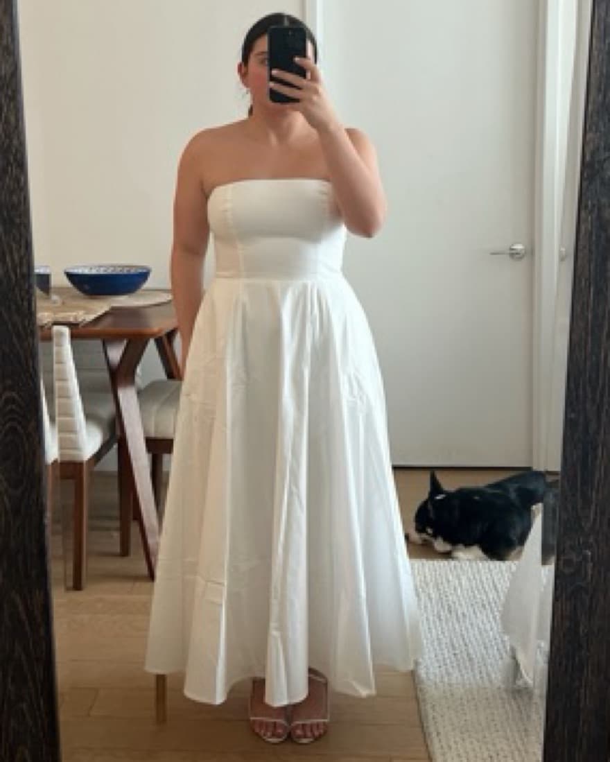 Reformation White Astoria Dress - Image 6