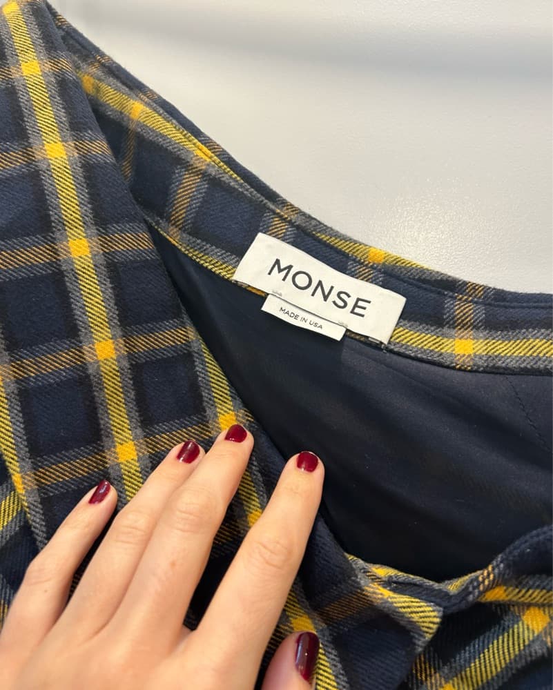 Monse Chic Plaid Asymmetrical Dress  - Image 6