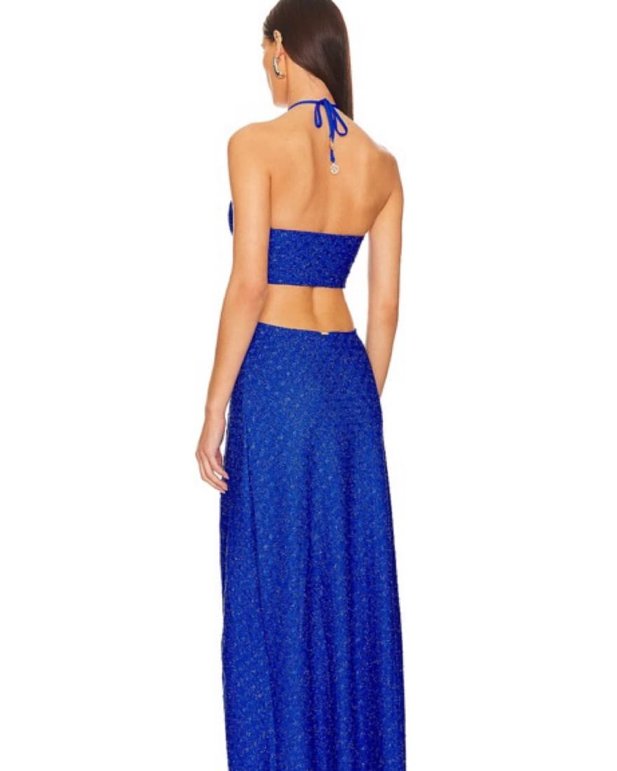 Luli Farma Blue Dress - Image 3