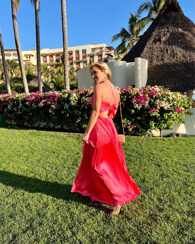 Vibrant Pleated Maxi Dress - Image 2