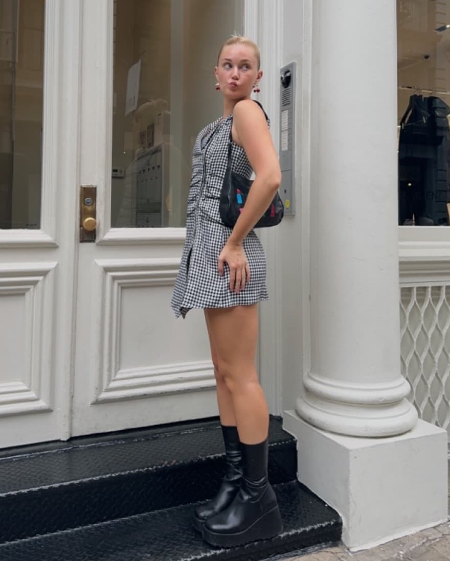 miaou gingham dress - Image 3