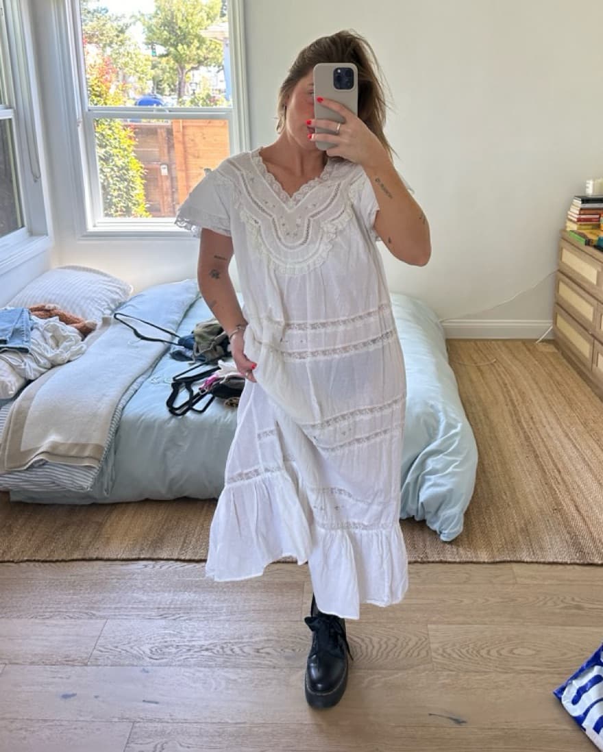 Vintage Linen Gown - Image 1