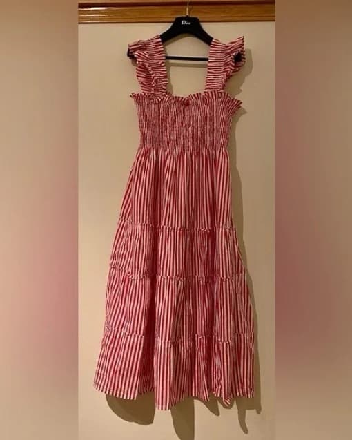 Hill House Cherry Stripe Ellie Nap Dress - Image 4